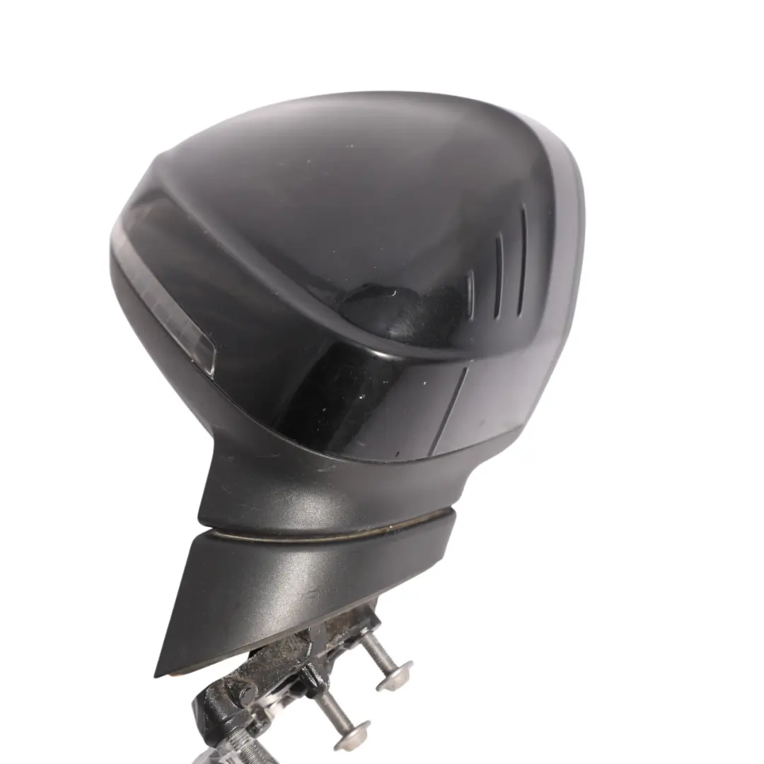 Audi A4 B9 Side View Wing Mirror Heated Indicator Right O/S Black - SKU RHD-8W2857410F-BLK - Part number 8W2857410F