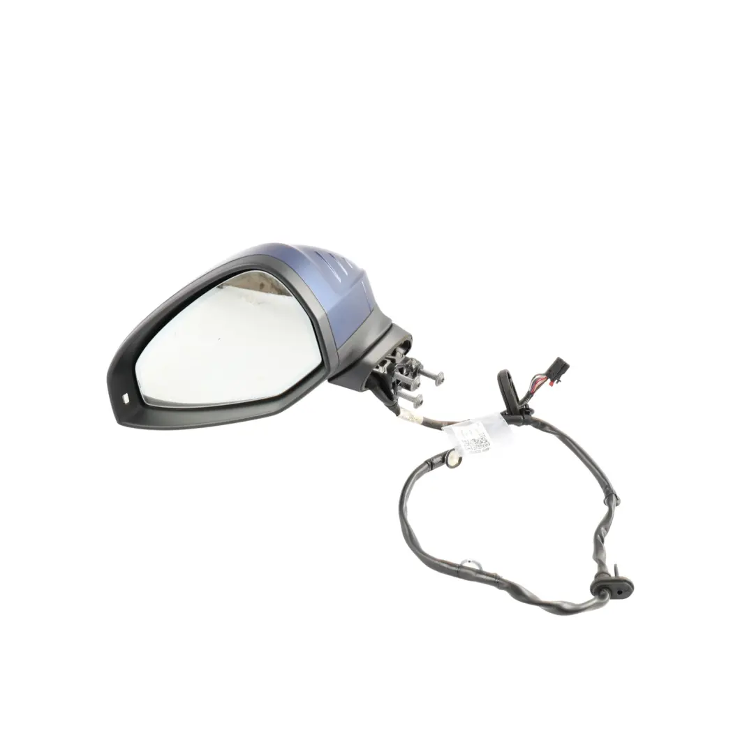 Audi A5 F5 Outer Door Wing Mirror Left N/S Scuba Blue Metallic - X5Q 8W8857410M - SKU RHD-8W8857409Q-SCB - Part number 8W8857409Q