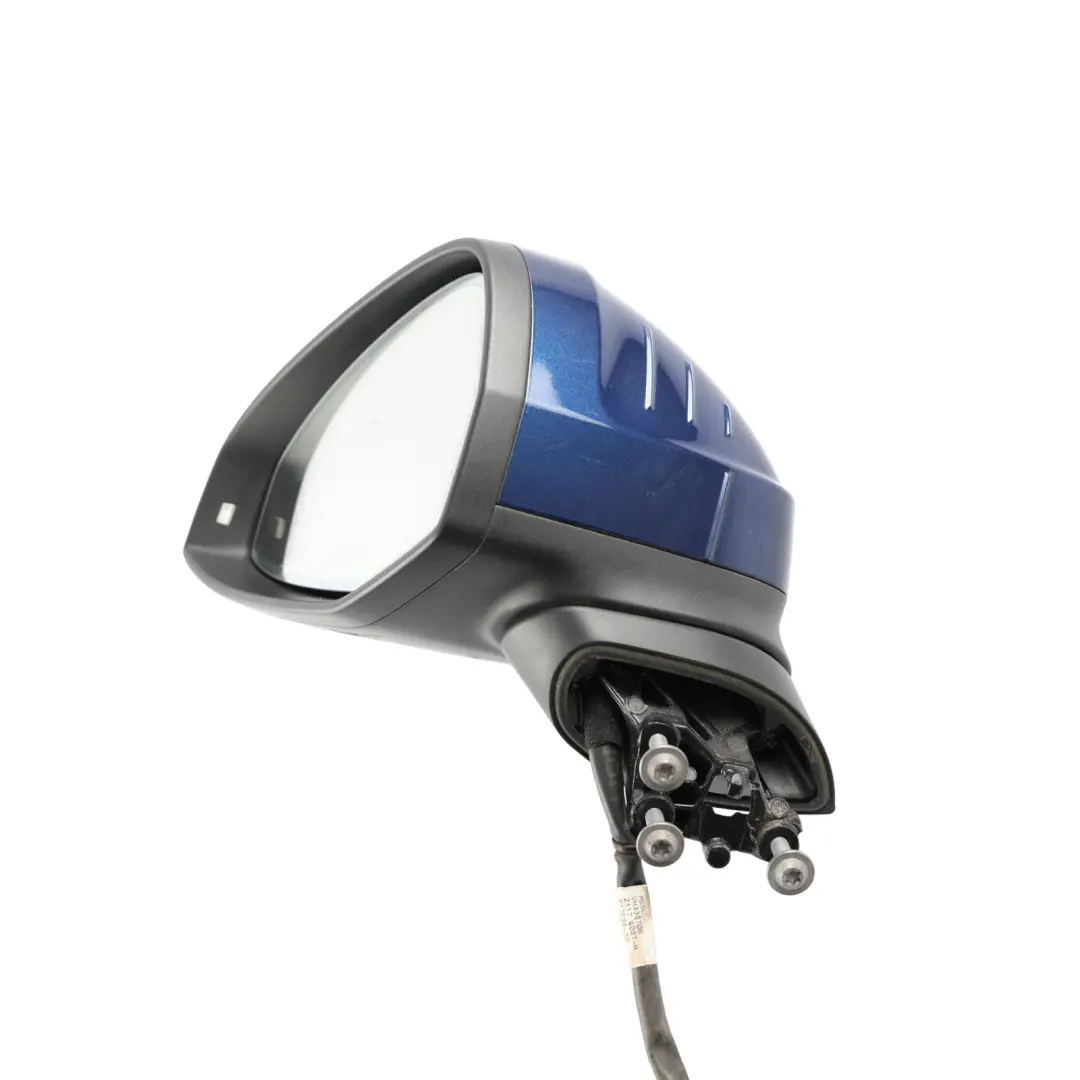 Audi A5 F5 Outer Door Wing Mirror Left N/S Scuba Blue Metallic - X5Q 8W8857410M - SKU RHD-8W8857409Q-SCB - Part number 8W8857409Q