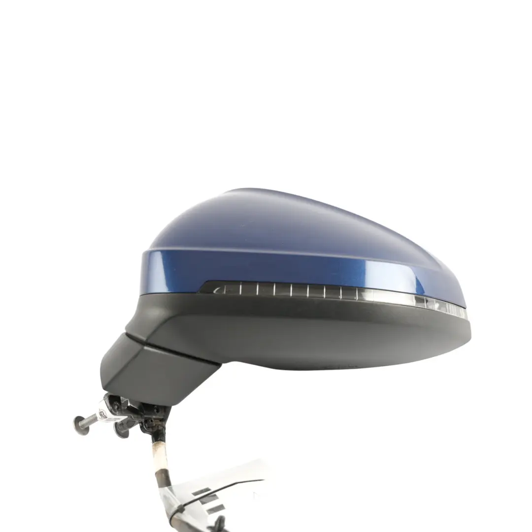 Audi A5 F5 Outer Door Wing Mirror Left N/S Scuba Blue Metallic - X5Q 8W8857410M - SKU RHD-8W8857409Q-SCB - Part number 8W8857409Q