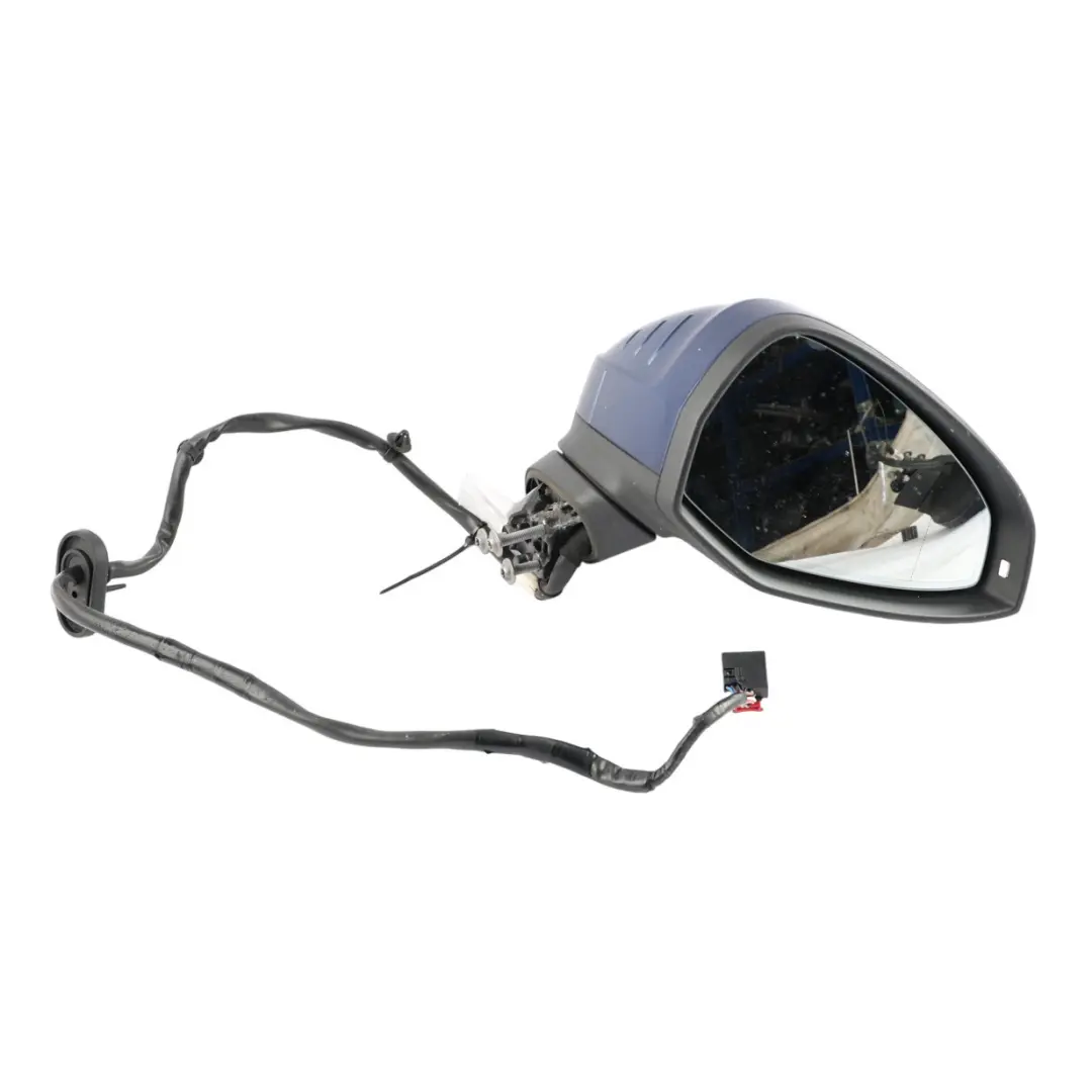 Outer Door Wing Mirror Right O/S Scuba Blue Metallic - X5Q to Audi A5 F5 with Part number 8W8857410M Audi A5 F5 Outer Door Wing Mirror Right O/S Scuba Blue Metallic - X5Q - SKU RHD-8W8857410M-SCB - Part number 8W8857410M