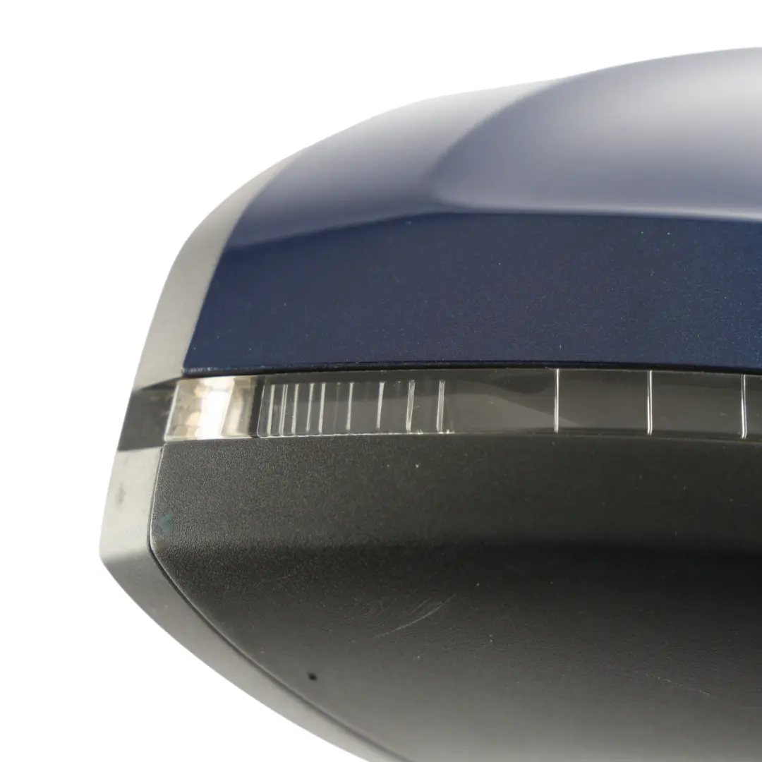 Outer Door Wing Mirror Right O/S Scuba Blue Metallic - X5Q to Audi A5 F5 with Part number 8W8857410M Audi A5 F5 Outer Door Wing Mirror Right O/S Scuba Blue Metallic - X5Q - SKU RHD-8W8857410M-SCB - Part number 8W8857410M