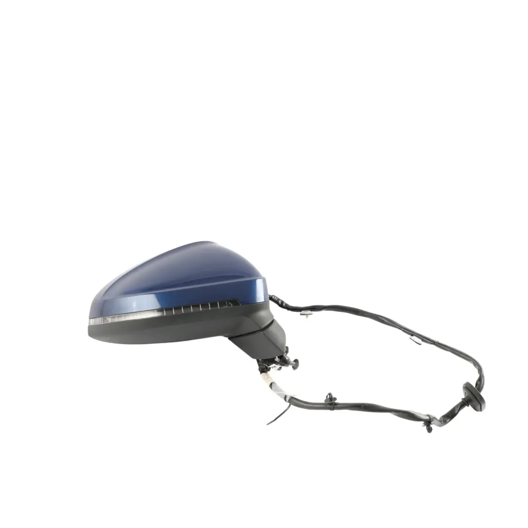 Outer Door Wing Mirror Right O/S Scuba Blue Metallic - X5Q to Audi A5 F5 with Part number 8W8857410M Audi A5 F5 Outer Door Wing Mirror Right O/S Scuba Blue Metallic - X5Q - SKU RHD-8W8857410M-SCB - Part number 8W8857410M
