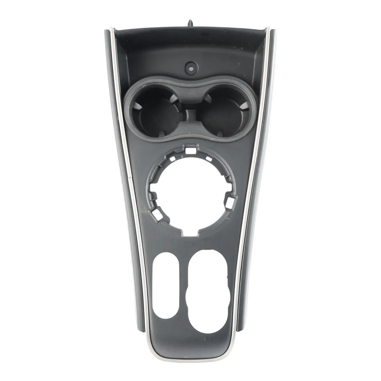 Mini F60 Center Console Cover Trim Panel Frame Cup Holder Dark Silver 9108943