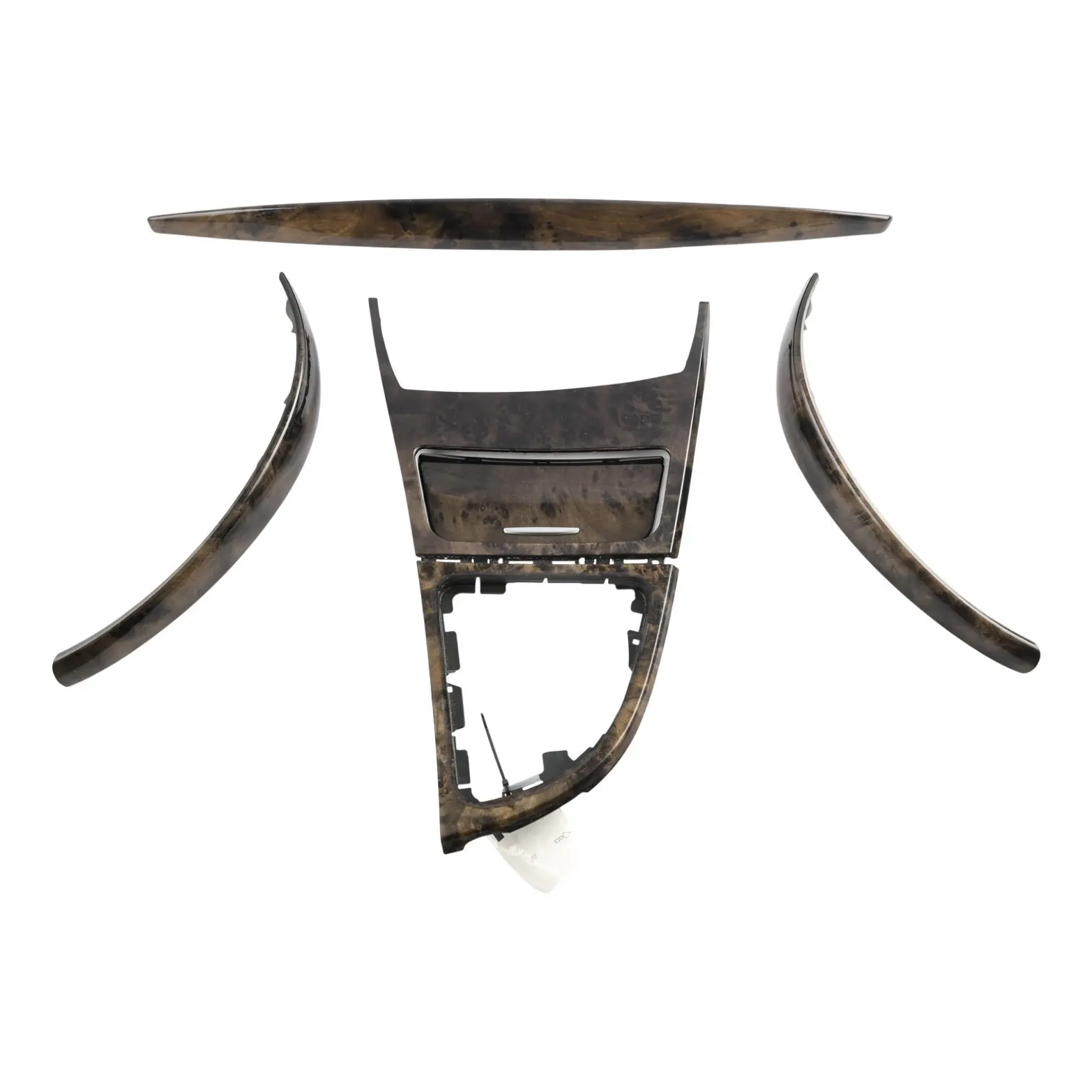 BMW E81 E82 Ashtray Interior Trim Set Dashboard Wood Poplar Grain Grey