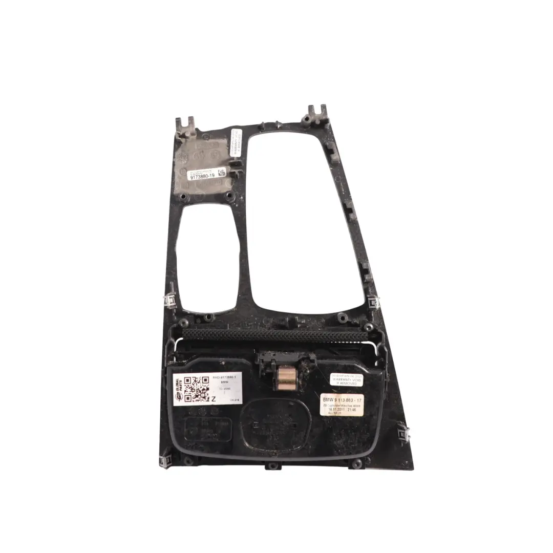 Centre Console Surround Trim Cover Panel Wood Anthracite to BMW F01 F02 with Part number 9173880 BMW F01 F02 Centre Console Surround Trim Cover Panel Wood Anthracite - SKU RHD-9173880-1 - Part number 9173880