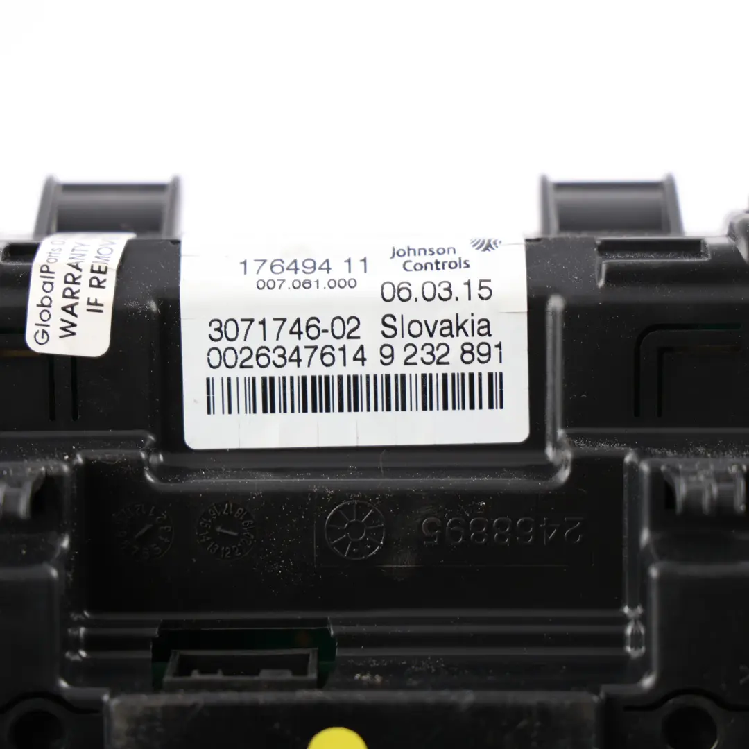 BMW F20 F21 F45 Instrument Cluster Speedo Meter Clocks Diesel Automatic 9371835 - SKU RHD-9232891-8 - Part number 9232891