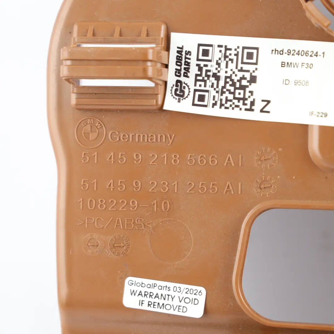 Trim Panel Foot Control Sattel Brown 9218566 to BMW F30 F31 F32 Cover with Part number 9240624 BMW F30 F31 F32 Cover Trim Panel Foot Control Sattel Brown 9218566 - SKU RHD-9240624-1 - Part number 9240624