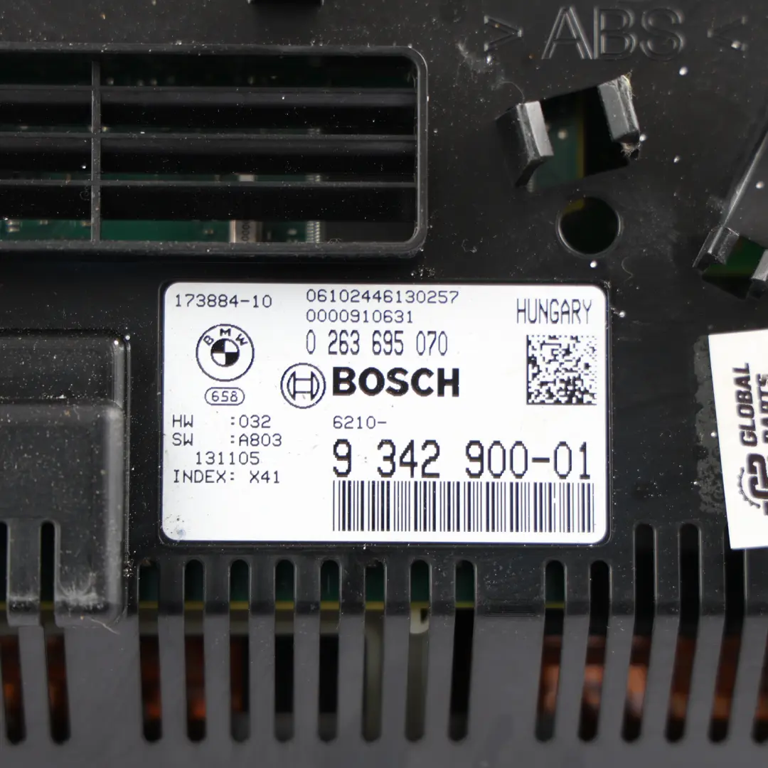 BMW F10 LCI Instrument Cluster Speedometer Clocks Diesel Automatic - SKU RHD-9342900 - Part number 9342900