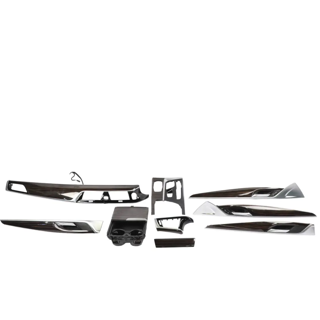 BMW G30 G31 Interior Trim Strip Set Dash Dashboard Cover Wood Fineline Ridge - SKU RHD-9378032-1 - Part number 9378032