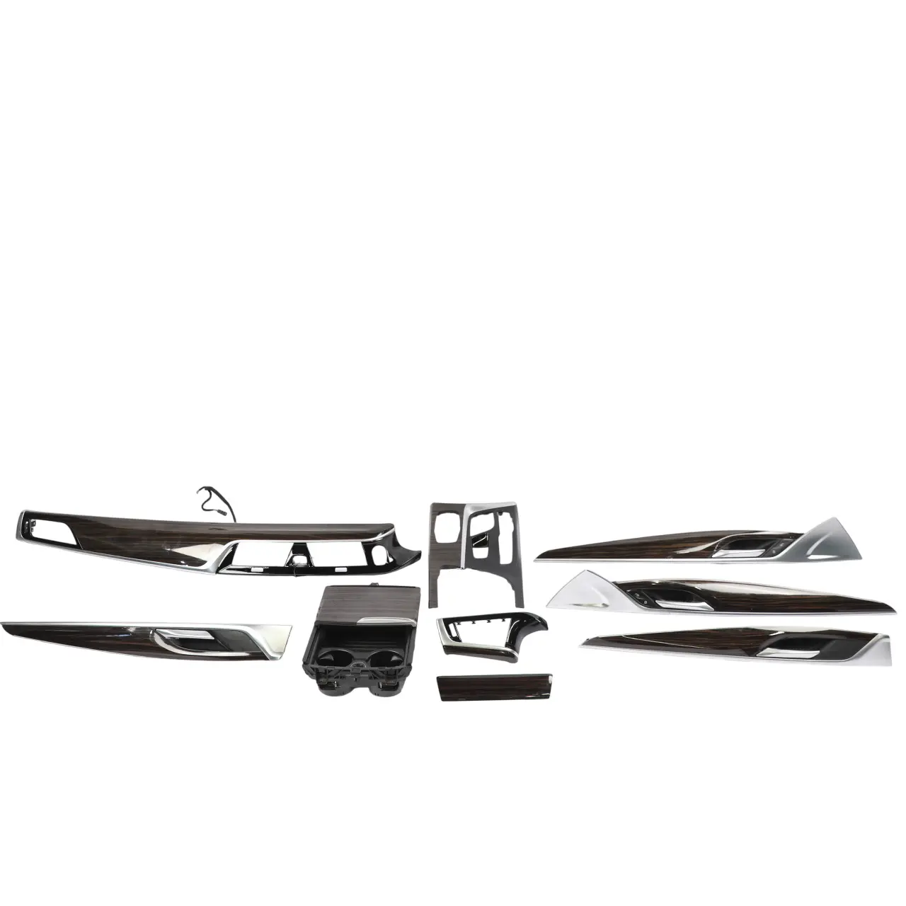 BMW G30 G31 Interior Trim Strip Set Dash Dashboard Cover Wood Fineline Ridge