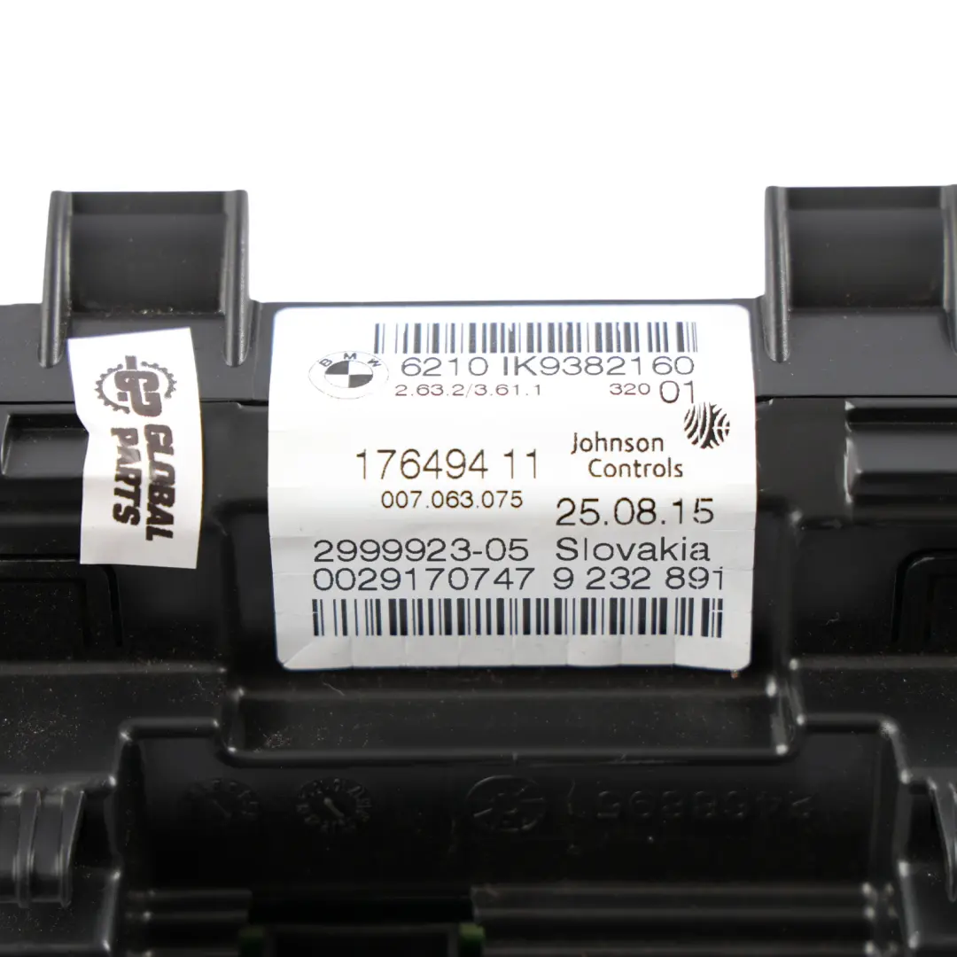 BMW F20 F21 F22 Instrument Cluster Speedo Clocks Meter Diesel Automatic - SKU RHD-9382160-1 - Part number 9382160