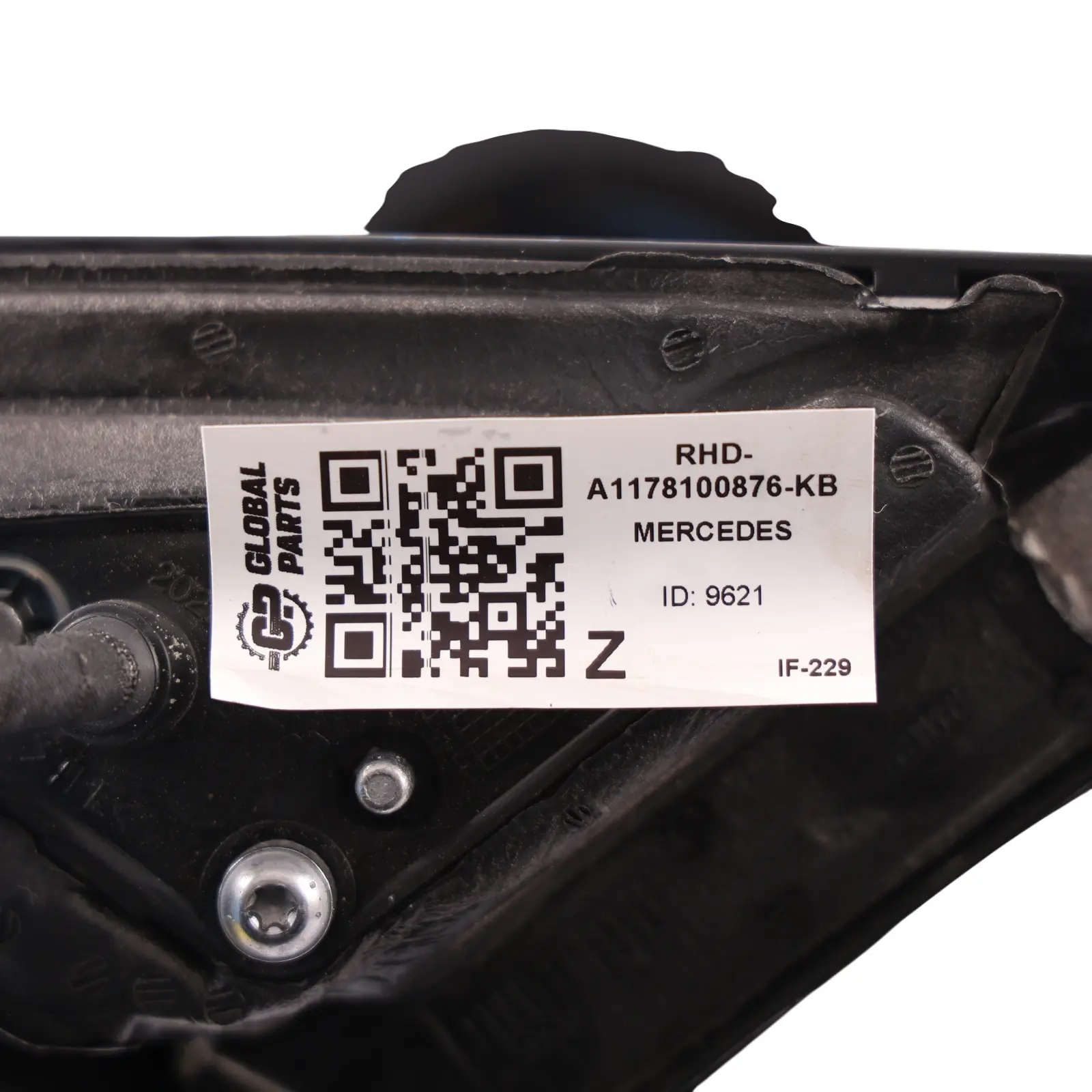 Mercedes CLA C117 Wing Mirror Door Right O/S Outside Kosmos Black Metallic - 191