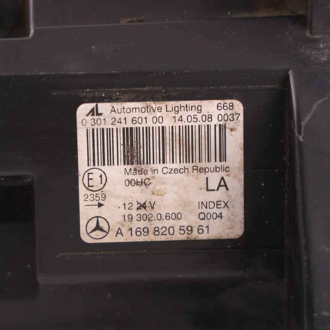 Mercedes W169 Headlight Headlamp Lamp Front Left N/S - SKU rhd-A1698205961 - Part number A1698205961