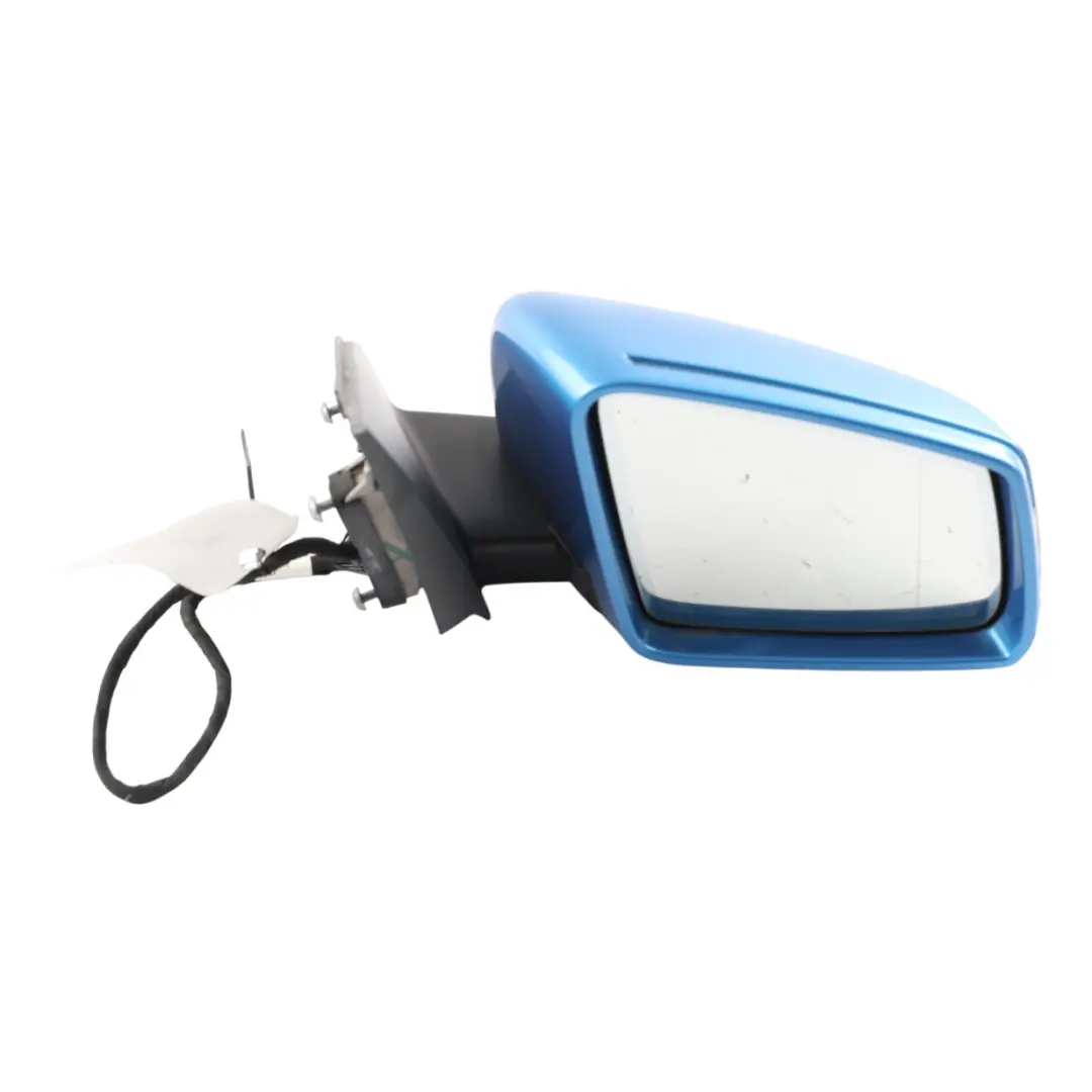 Mercedes W176 Wing Mirror Power Fold Right O/S South Seas Blue - 162 - SKU RHD-A1768100476-SSB - Part number A1768100476