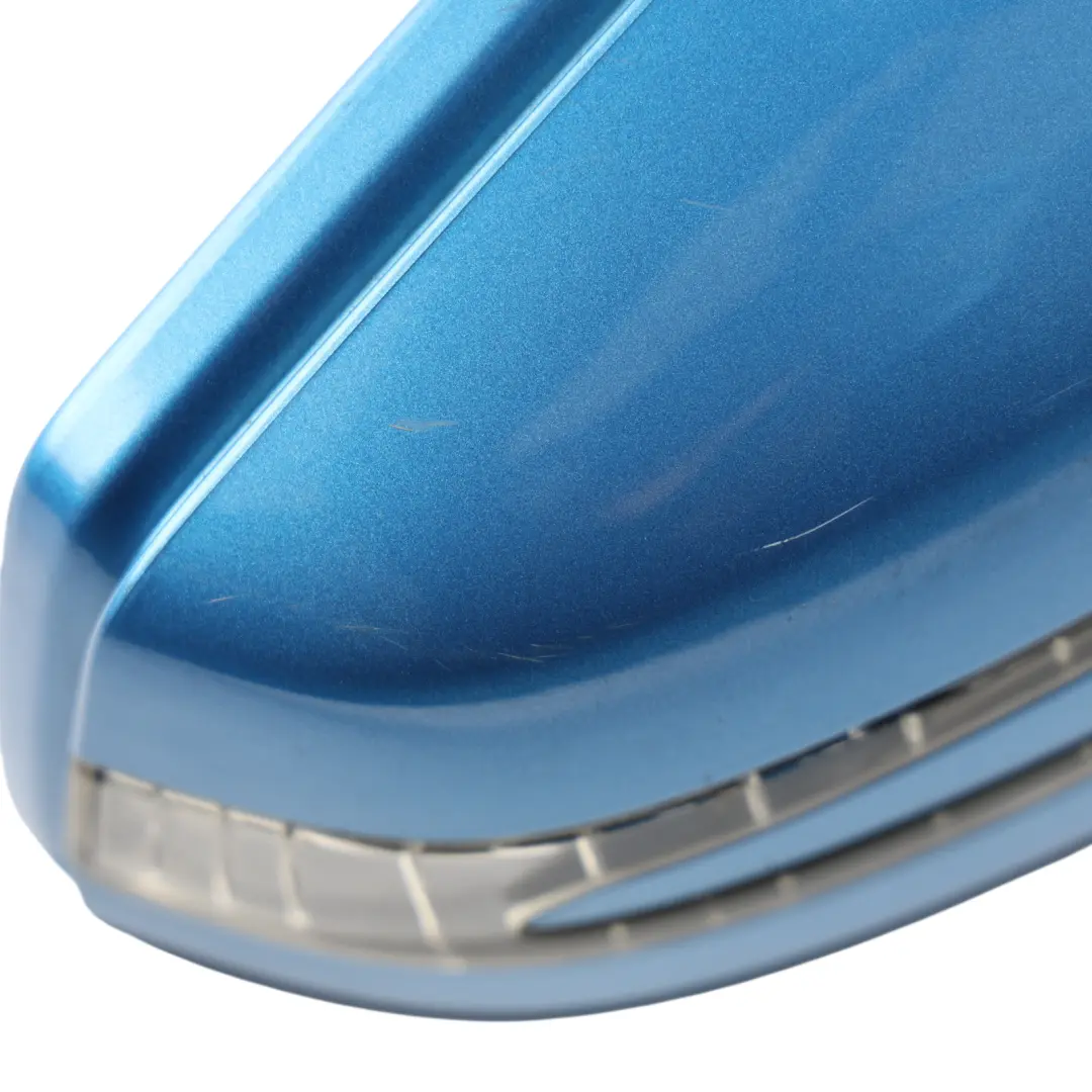 Wing Mirror Power Fold Right O/S South Seas Blue - 162 to Mercedes W176 with Part number A1768100476 Mercedes W176 Wing Mirror Power Fold Right O/S South Seas Blue - 162 - SKU RHD-A1768100476-SSB - Part number A1768100476