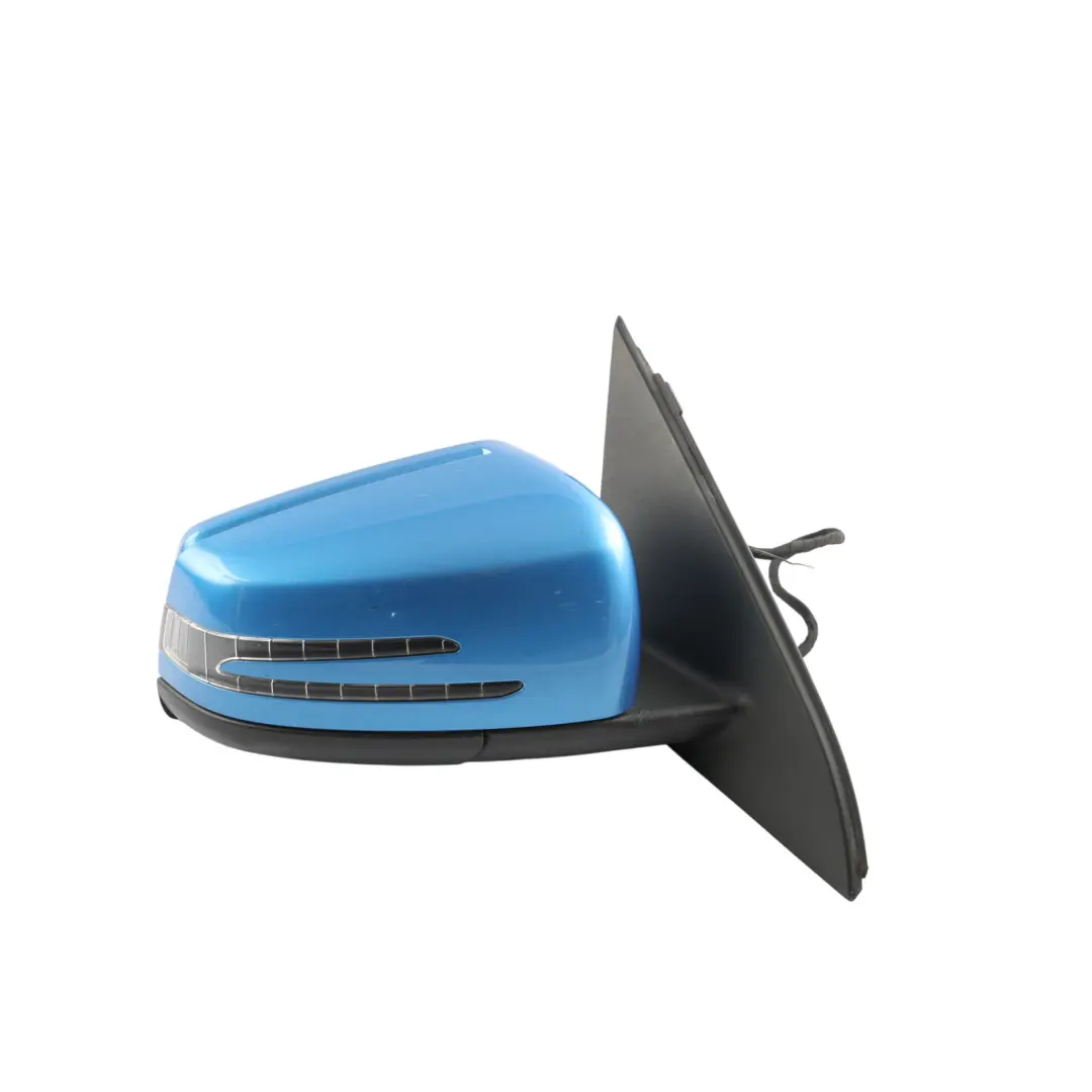 Wing Mirror Power Fold Right O/S South Seas Blue - 162 to Mercedes W176 with Part number A1768100476 Mercedes W176 Wing Mirror Power Fold Right O/S South Seas Blue - 162 - SKU RHD-A1768100476-SSB - Part number A1768100476