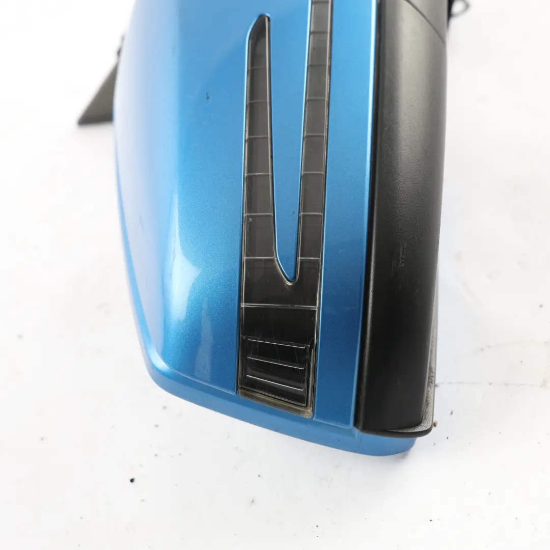 Mercedes W176 Wing Mirror Power Fold Right O/S South Seas Blue - 162 - SKU RHD-A1768100476-SSB - Part number A1768100476