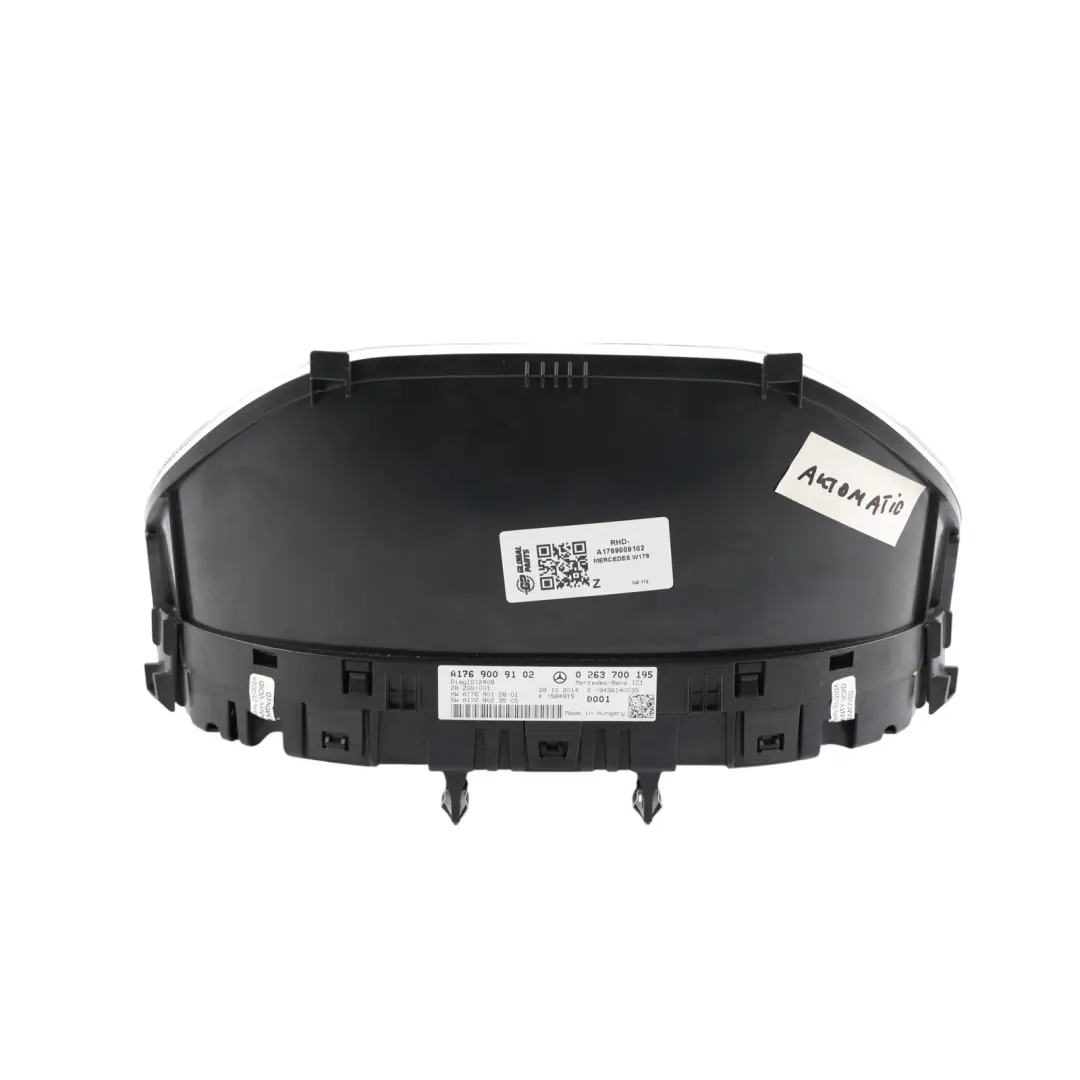 Instrument Cluster Speedo Clocks Diesel Automatic to Mercedes W176 with Part number A1769009102 Mercedes W176 Instrument Cluster Speedo Clocks Diesel Automatic - SKU RHD-A1769009102 - Part number A1769009102