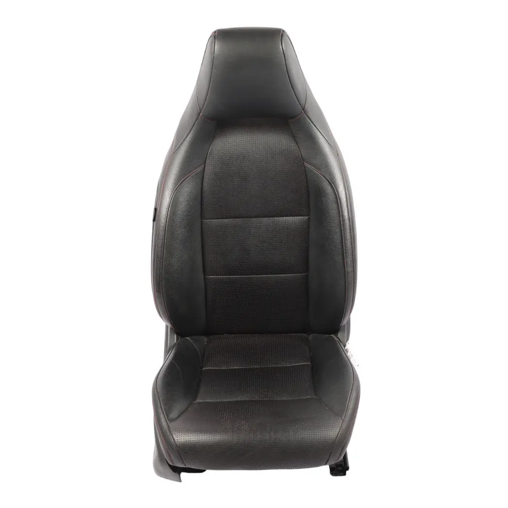 Mercedes C117 Seat Front Right O/S Electric Heated Leather Microfibre Black - SKU RHD-A1769109601-2 - Part number A1769109601