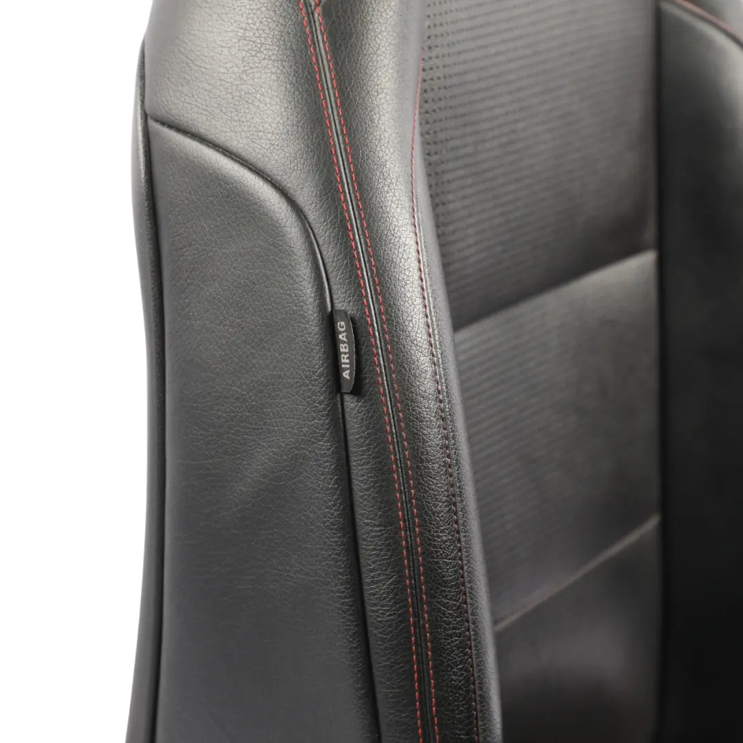 Mercedes C117 Seat Front Right O/S Electric Heated Leather Microfibre Black - SKU RHD-A1769109601-2 - Part number A1769109601