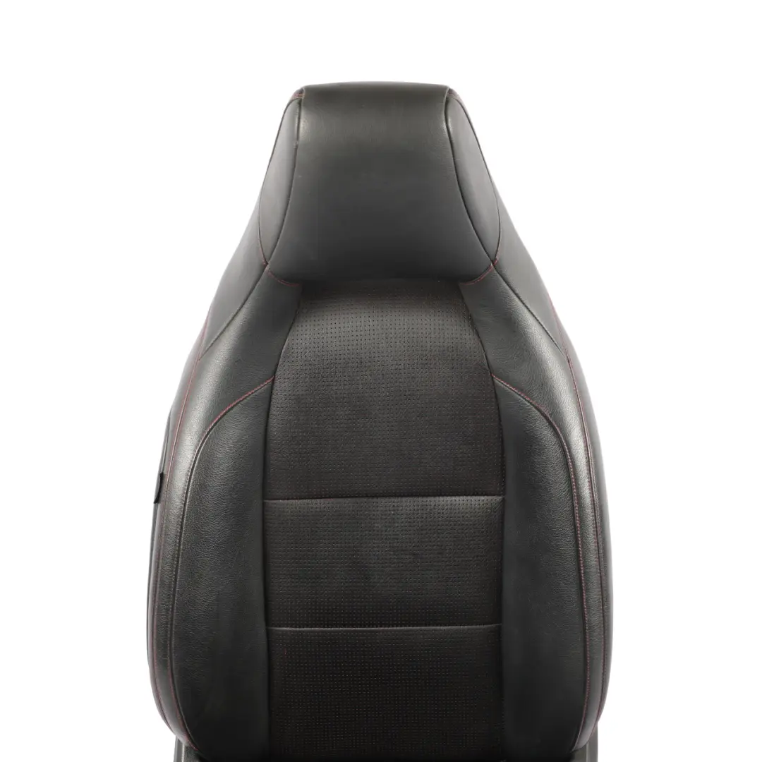 Mercedes C117 Seat Front Right O/S Electric Heated Leather Microfibre Black - SKU RHD-A1769109601-2 - Part number A1769109601
