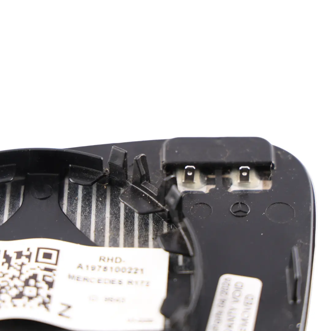 Mercedes SLK R172 R231 Exterior Mirror Glass Front Right O/S - SKU RHD-A1978100221 - Part number A1978100221