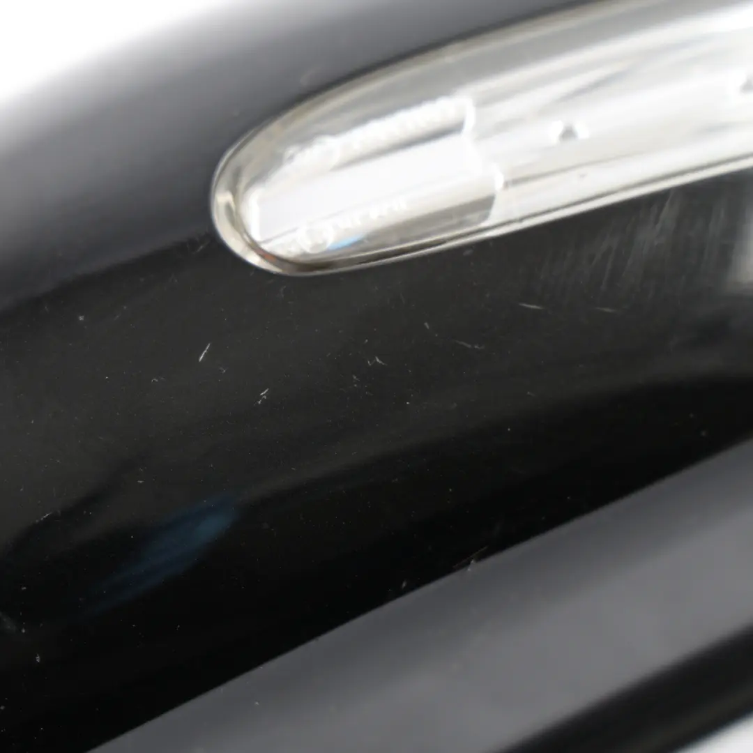 Mercedes W203 Wing Mirror Power Fold Door Left N/S Obsidian Black Metallic - 197 - SKU rhd-A2038106576-OB - Part number A2038106576
