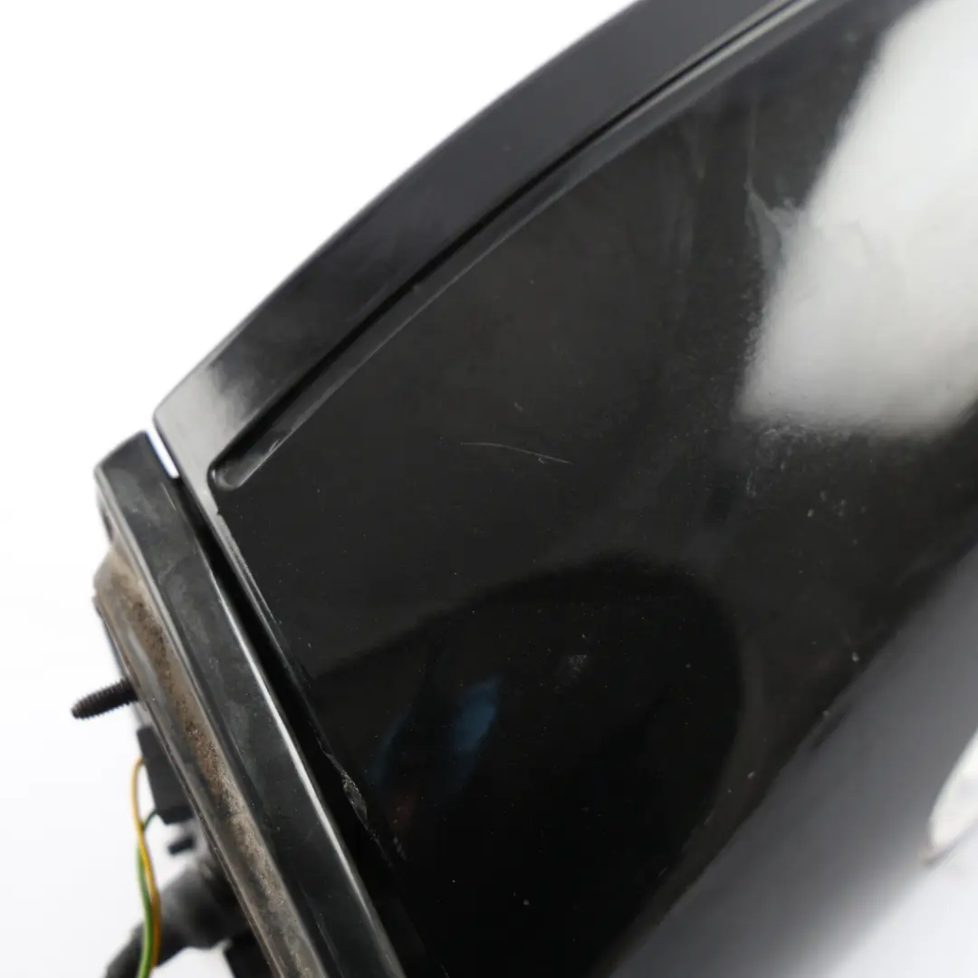 Mercedes W203 Wing Mirror Power Fold Door Left N/S Obsidian Black Metallic - 197 - SKU rhd-A2038106576-OB - Part number A2038106576