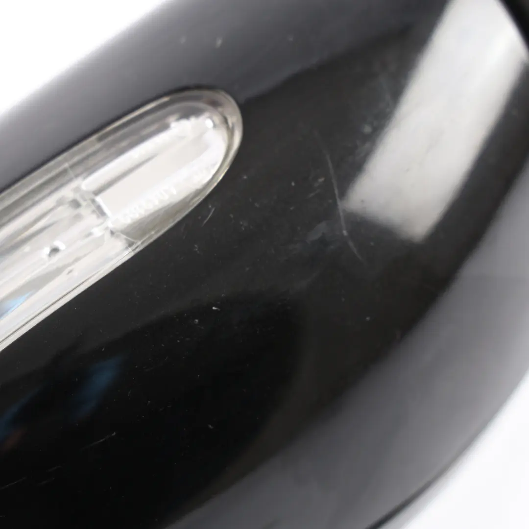 Mercedes W203 Wing Mirror Power Fold Door Left N/S Obsidian Black Metallic - 197 - SKU rhd-A2038106576-OB - Part number A2038106576