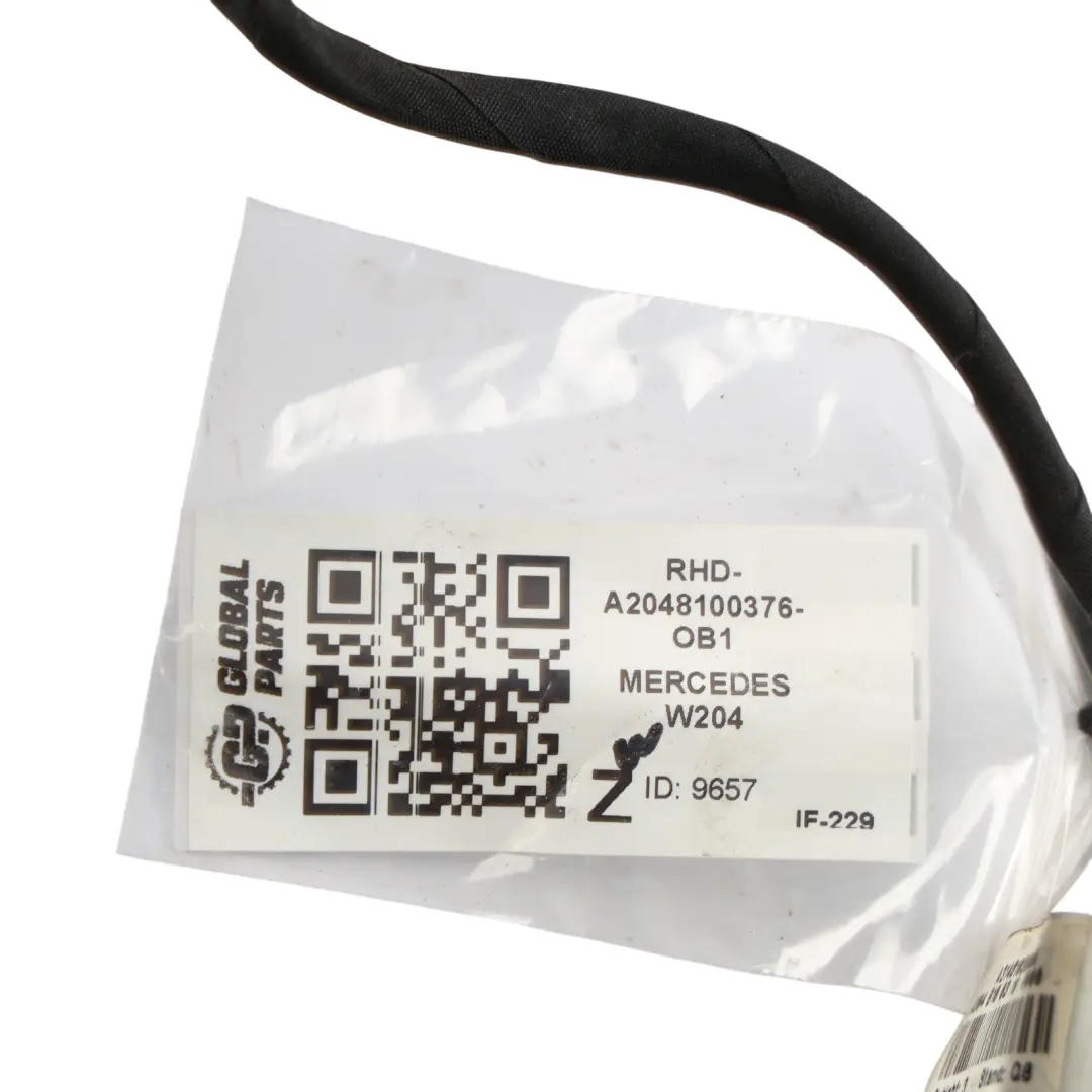 Mercedes W204 Power Fold Auto Dip Left Door Mirror Obsidian Black - SKU RHD-A2048100376-OB1 - Part number A2048100376