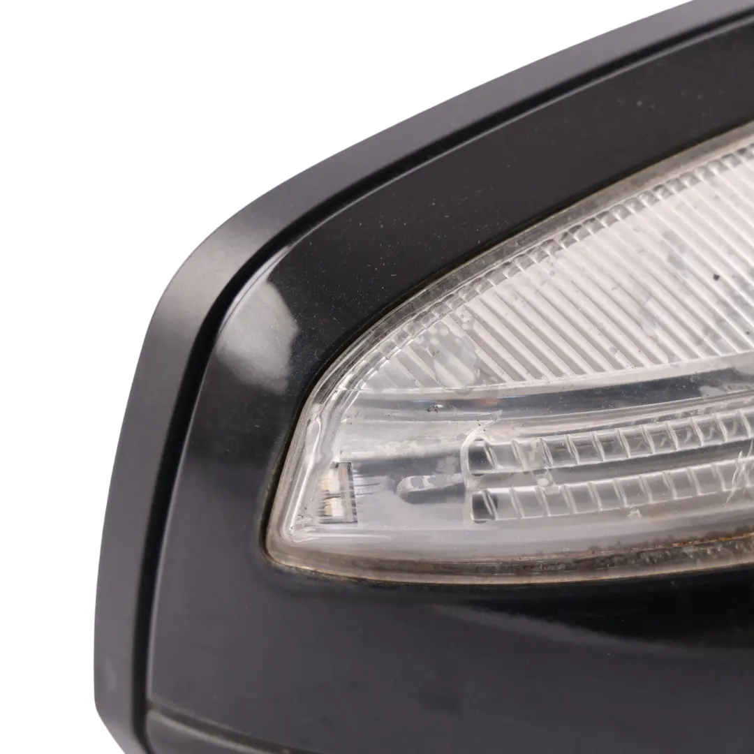 Mercedes W204 Wing Mirror Power Fold Auto Dip Right Door O/S Obsidian Black 197 - SKU RHD-A2048100476-OB - Part number A2048100476