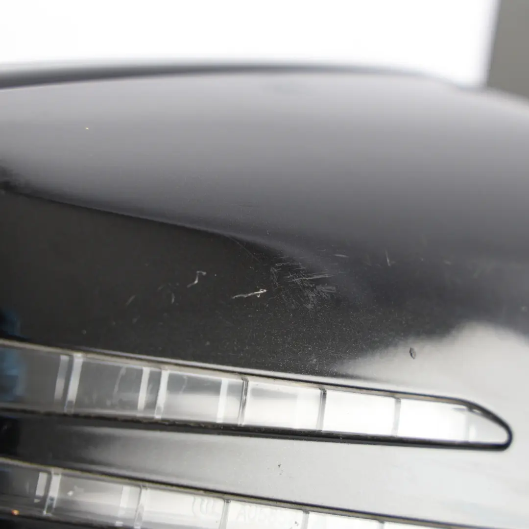 Mercedes W204 Wing Mirror Door Right O/S Power Fold Auto Dip Obsidian Black 197 - SKU RHD-A2048104076-OB - Part number A2048104076