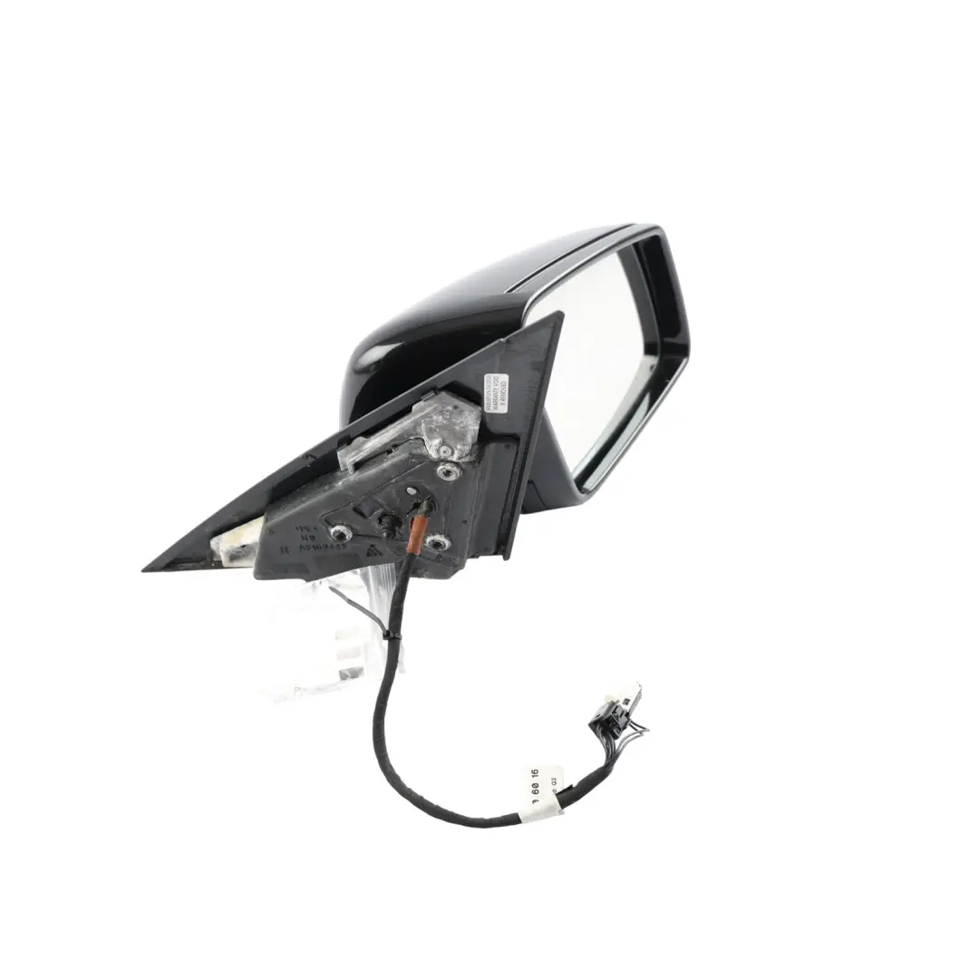 Mercedes W204 Wing Mirror Door Right O/S Power Fold Auto Dip Obsidian Black 197 - SKU RHD-A2048104076-OB - Part number A2048104076