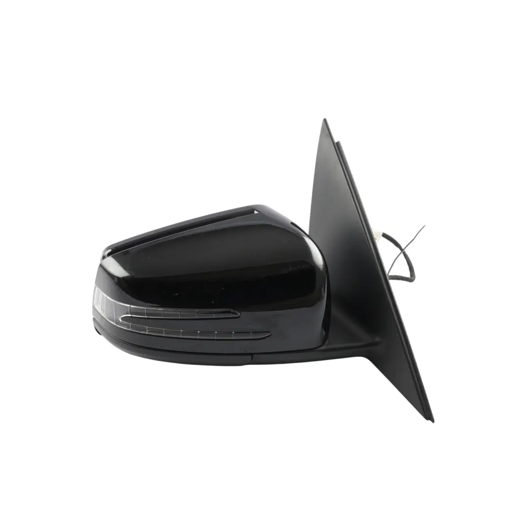 Mercedes W204 Wing Mirror Door Right O/S Power Fold Auto Dip Obsidian Black 197 - SKU RHD-A2048104076-OB - Part number A2048104076
