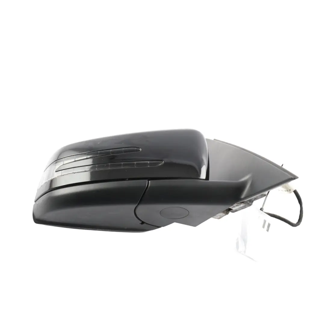 Mercedes W204 Wing Mirror Door Right O/S Power Fold Auto Dip Obsidian Black 197 - SKU RHD-A2048104076-OB - Part number A2048104076