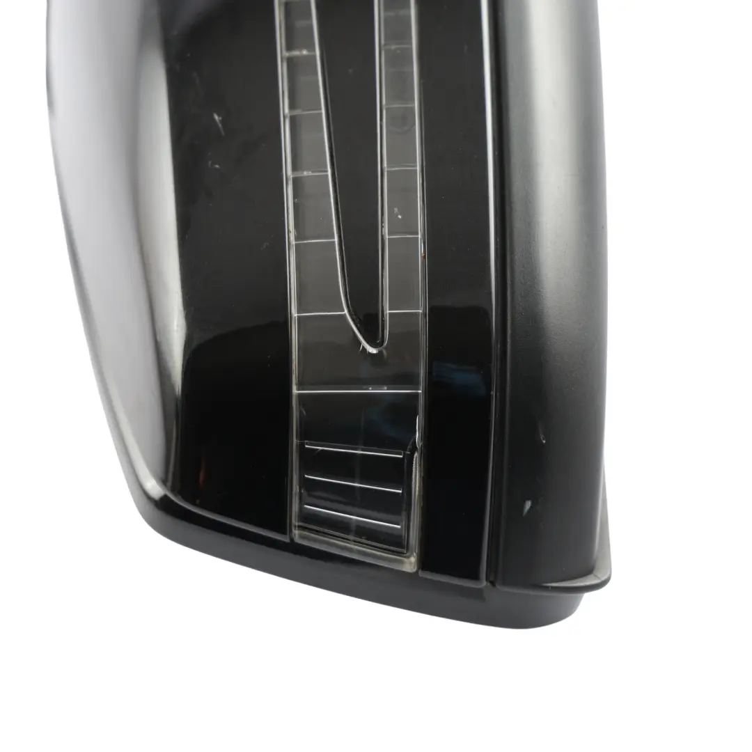 Mercedes W204 Wing Mirror Door Right O/S Power Fold Auto Dip Obsidian Black 197 - SKU RHD-A2048104076-OB - Part number A2048104076