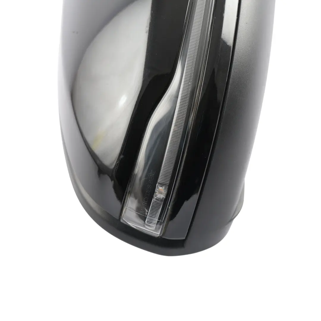 Mercedes W205 Door Outer Wing Mirror Right O/S Obsidian Black Metallic - 197 - SKU RHD-A2058100005-OB - Part number A2058100005