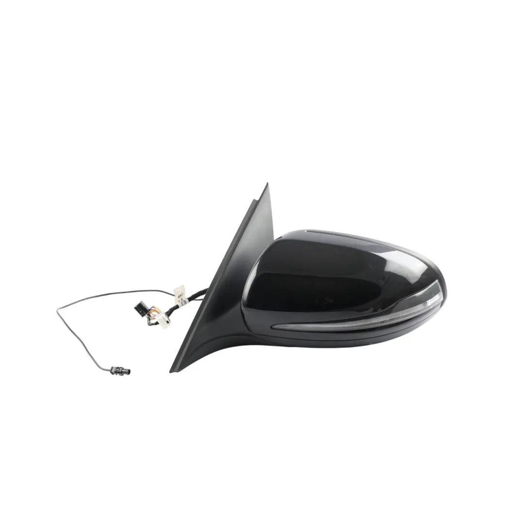 Mercedes W205 Wing Mirror Door Left N/S Outside Obsidian Black 197 - SKU RHD-A2058101505-OB - Part number A2058101505