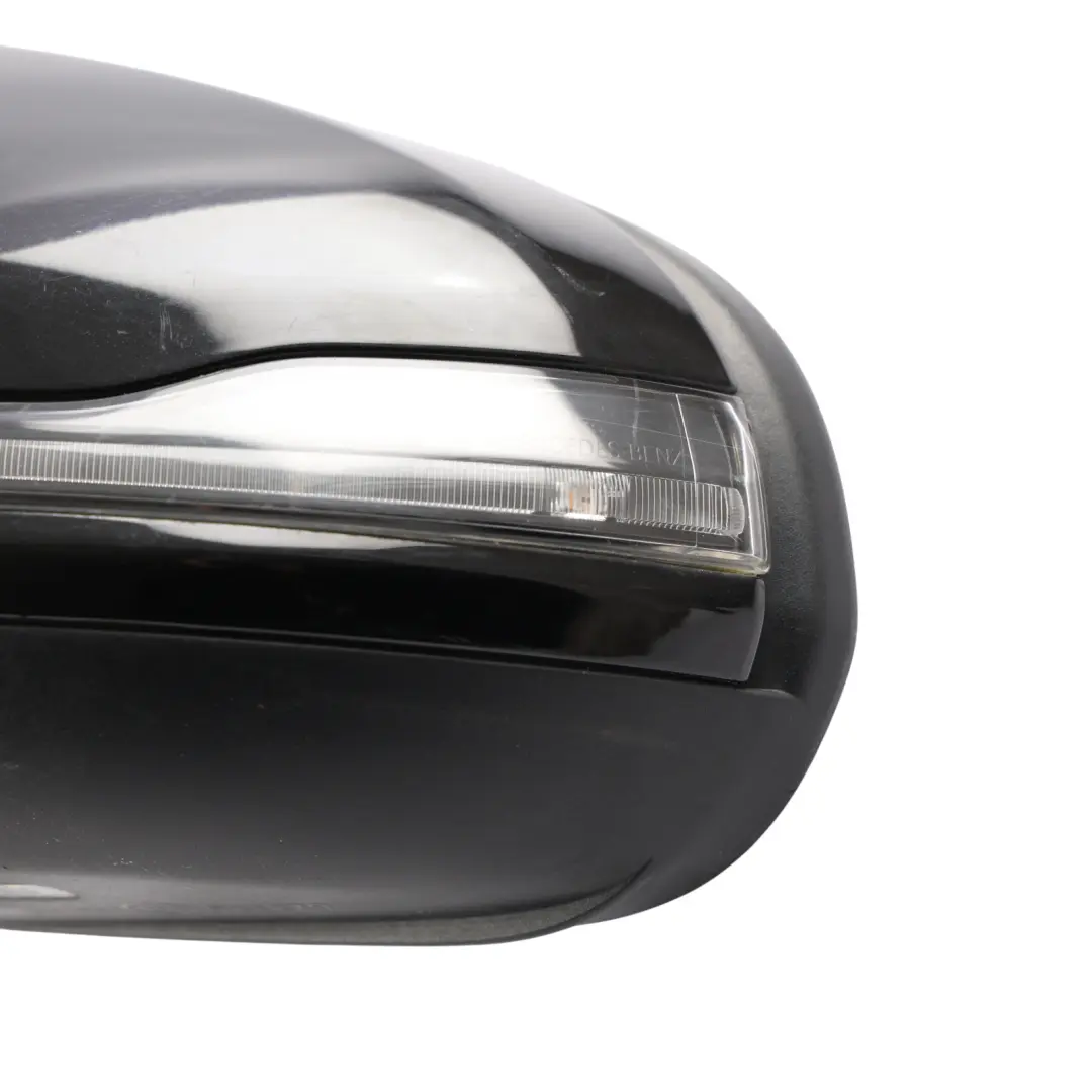 Mercedes W205 Wing Mirror Door Left N/S Outside Obsidian Black 197 - SKU RHD-A2058101505-OB - Part number A2058101505