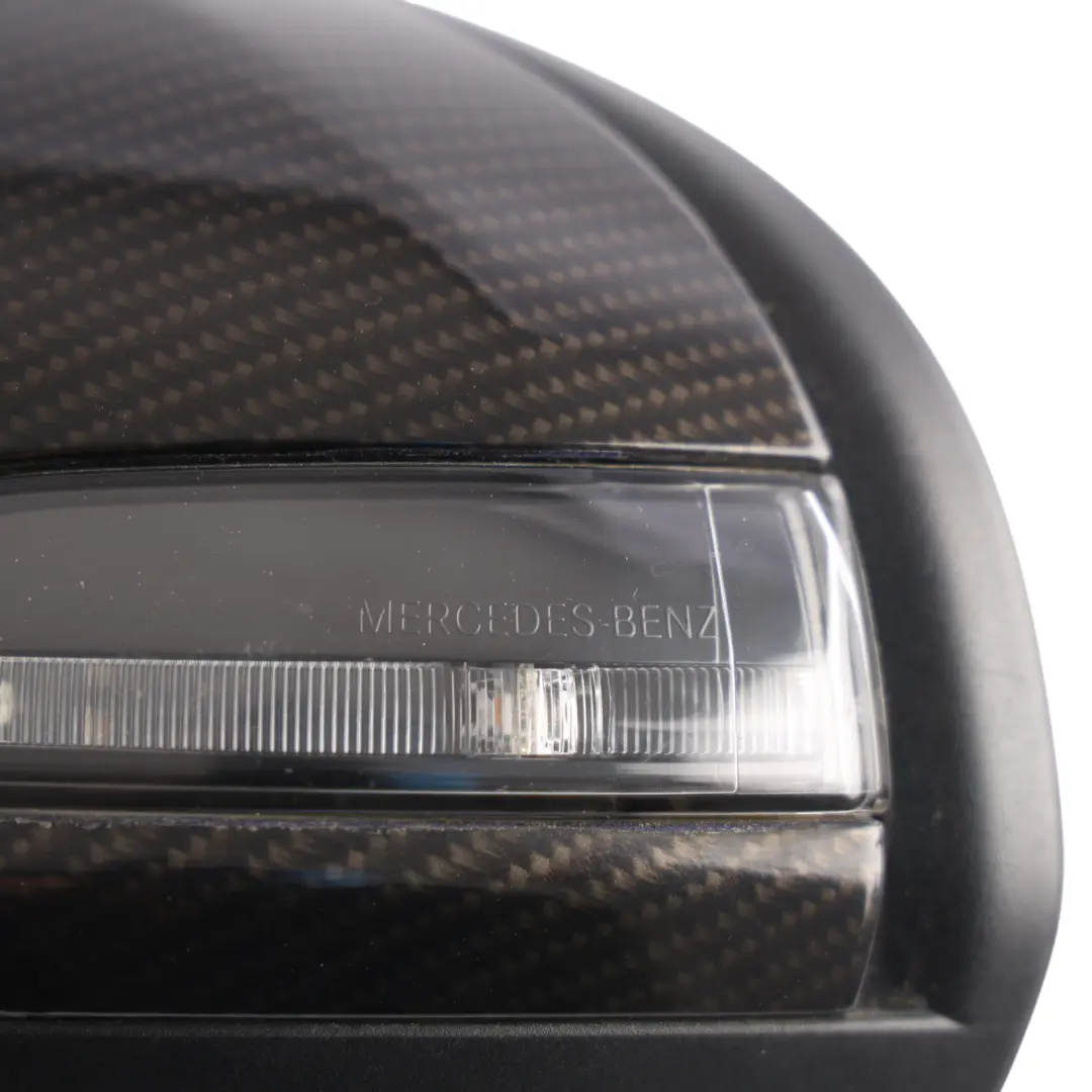 Mercedes C205 Side View Wing Mirror Camera Left N/S Carbon A2058104705 - SKU RHD-A2058104705-CARB - Part number A2058104705-CARB