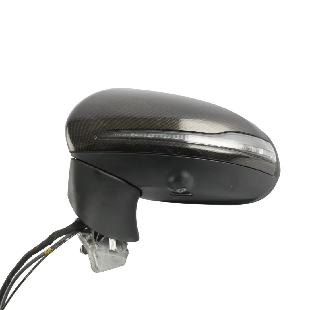 Mercedes C205 Side View Wing Mirror Camera Left N/S Carbon A2058104705 - SKU RHD-A2058104705-CARB - Part number A2058104705-CARB
