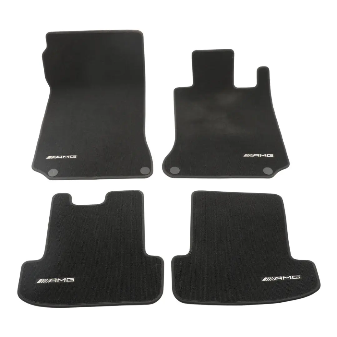 Mercedes W204 Floor Mats Set AMG Interior Front Rear Footwell Floor Covers - SKU RHD-A2076803248 - Part number A2076803248