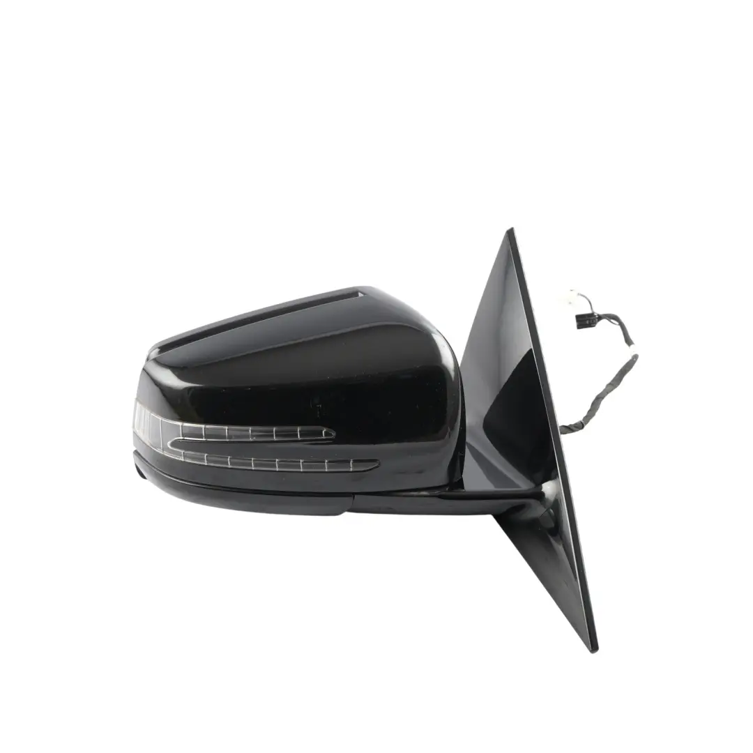 Mercedes C207 Wing Mirror Door Right O/S High Gloss Auto Dip Obsidian Black 197 - SKU rhd-A2078101676-OB - Part number A2078101676