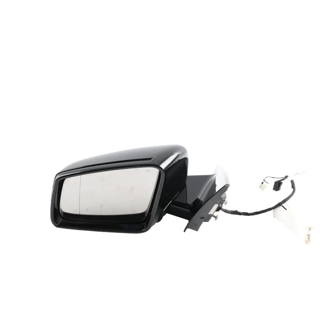 Mercedes C207 Wing Mirror Door Left N/S High Gloss Auto Dip Obsidian Black - 197 - SKU RHD-A2078101976-OB1 - Part number A2078101976