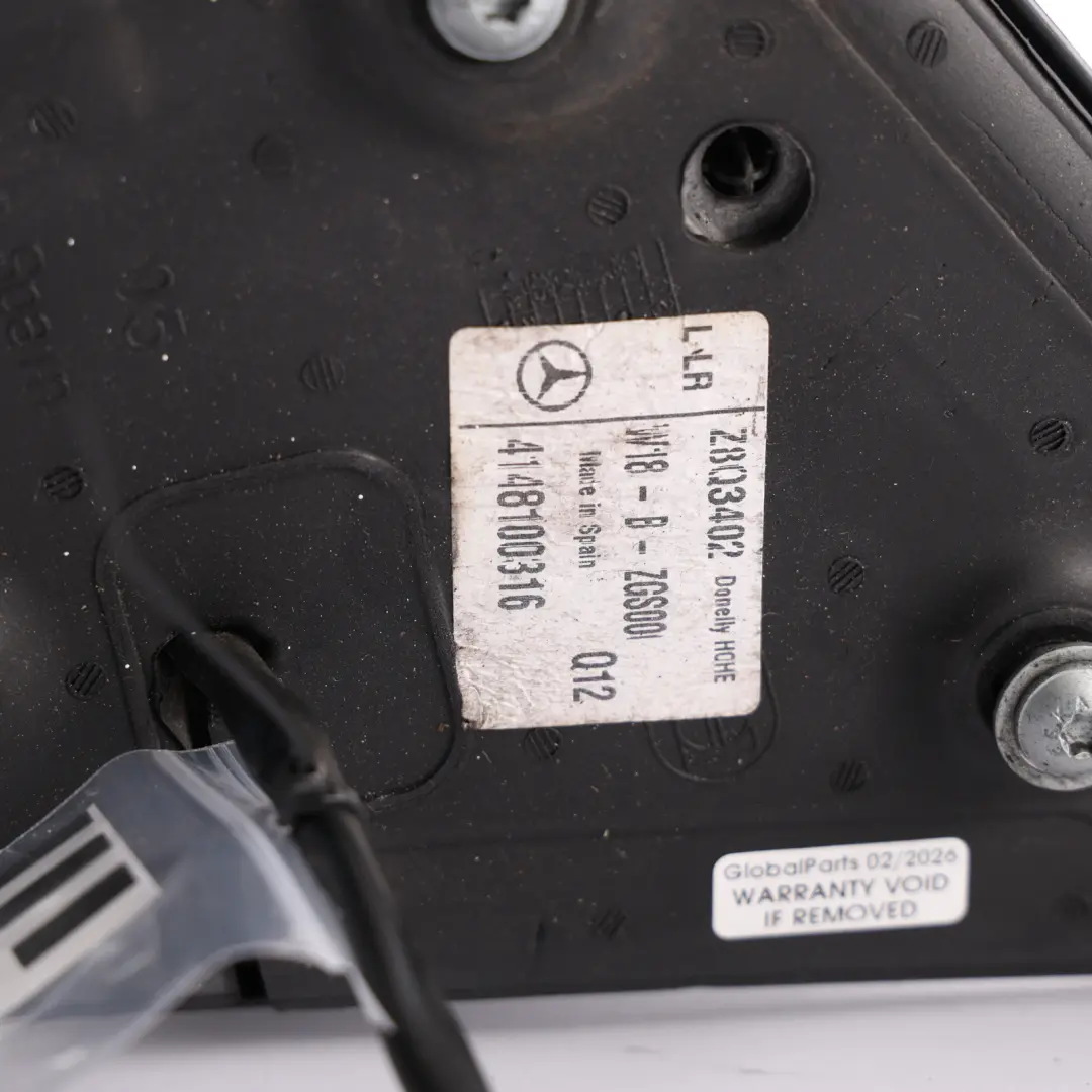 Mercedes Vaneo W414 Wing Mirror Right O/S Brilliant Silver - 9744 - SKU RHD-A4148100316-BRS - Part number A4148100316