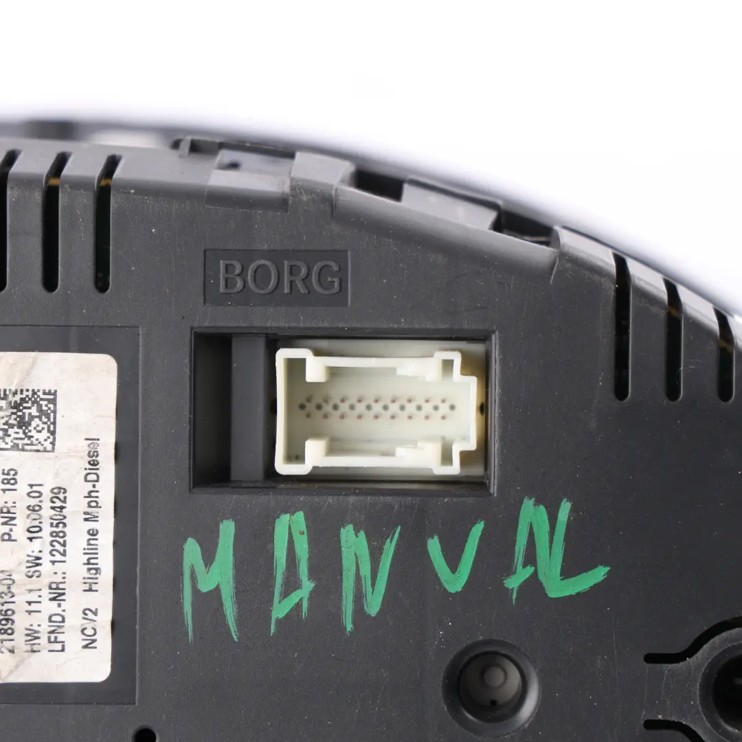 Mercedes Vito W639 Instrument Cluster Diesel Speedo Clocks Manual - SKU RHD-A6399005700-2 - Part number A6399005700