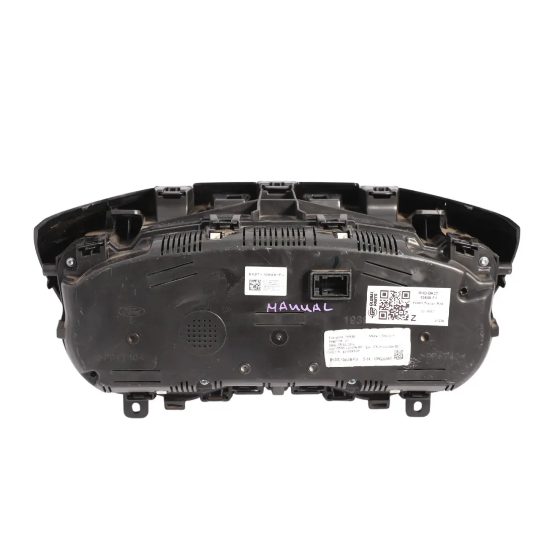 Mk8 Instrument Cluster Speedo Clocks Manual Diesel to Ford Transit with Part number BK3T-10849-FJ Ford Transit Mk8 Instrument Cluster Speedo Clocks Manual Diesel - SKU RHD-BK3T-10849-FJ - Part number BK3T-10849-FJ