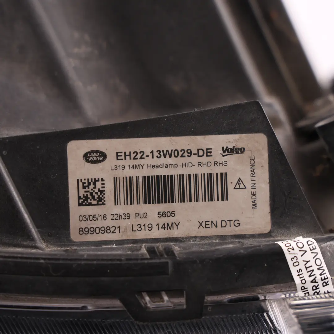 Land Rover Discovery 4 L319 Headlight Headlamp Bi-Xenon Right O/S - SKU RHD-EH22-13W029-DE - Part number EH22-13W029-DE