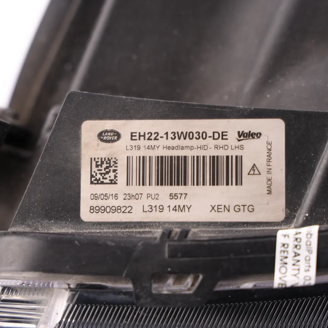 Land Rover Discovery 4 L319 Headlight Headlamp Bi-Xenon Left N/S - SKU RHD-EH22-13W030-DE - Part number EH22-13W030-DE